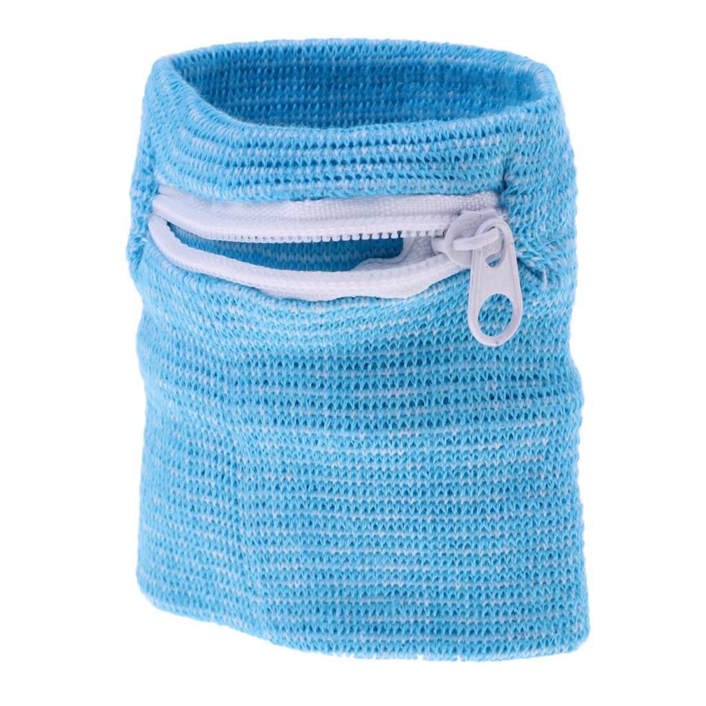 Outdoor Sport Wrist Wrap Fitness Polsband Elastische Zweetband Pocket Portemonnee