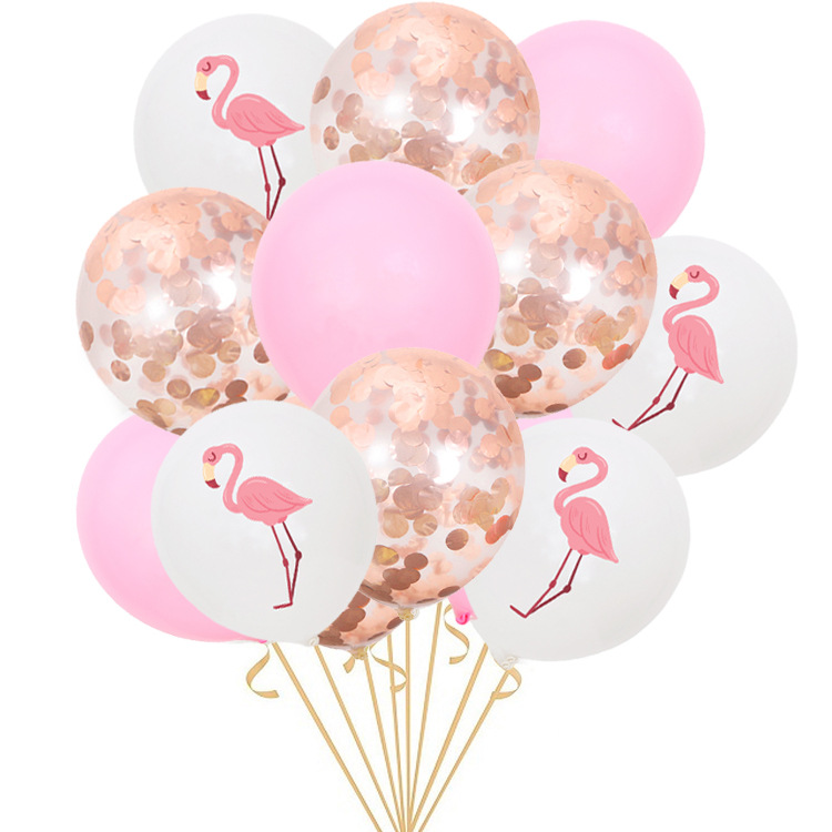 Pink Flamingo Cake Topper Tropical Party Summer Flower Girl Birthday Wedding Deco Flamingo Hawaii Hawaiian Party Decor: Chocolate