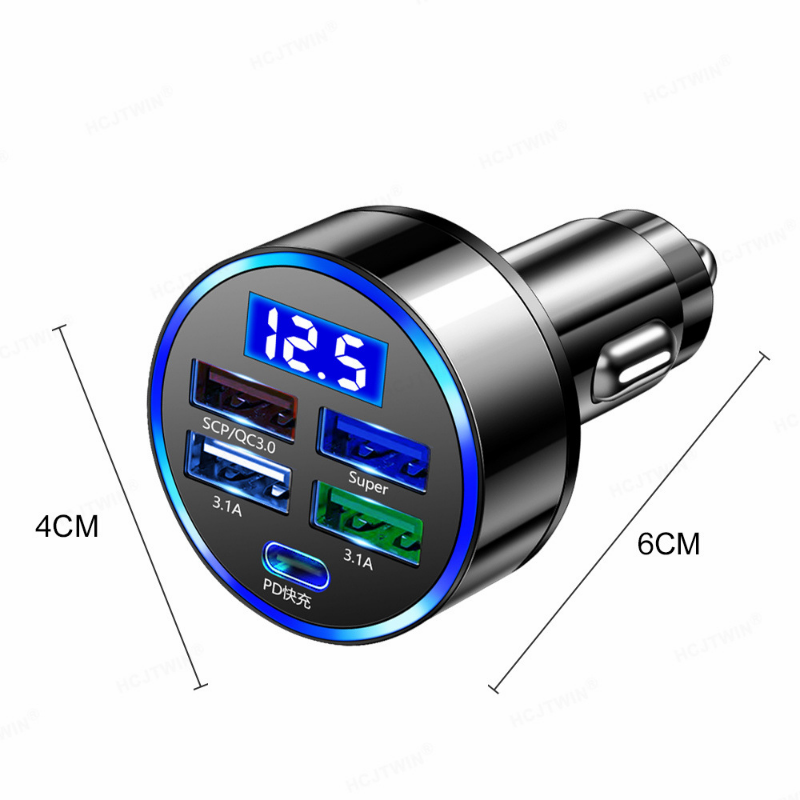 5 Häfen USB Autoladung 250 W Schnell 7A Mini Schnellladung für iPhone 11 Xiaomi Huawei praktisch Ladegerät Adapter Ich bin Auto