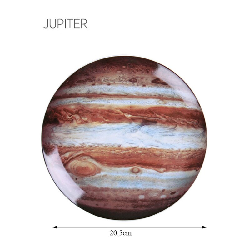 Ceramic Planet Wall Hanging Decorative Plate Nordic Modern Cosmic Ornaments Astronaut Home Wall Decoration Crafts: Jupiter