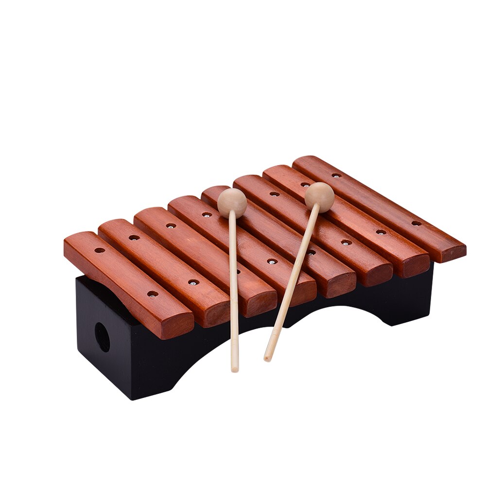 Musical Instrument 8 Notes Wood Xylophone Includes 2 Wooden Mallets for Children Kids Educational Music Toys