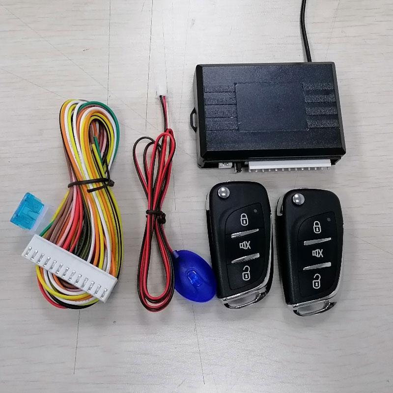 Universele Auto Auto Keyless Entry Systeem Knop Start Stop Led Sleutelhanger Centrale Kit Deurvergrendeling Met Afstandsbediening