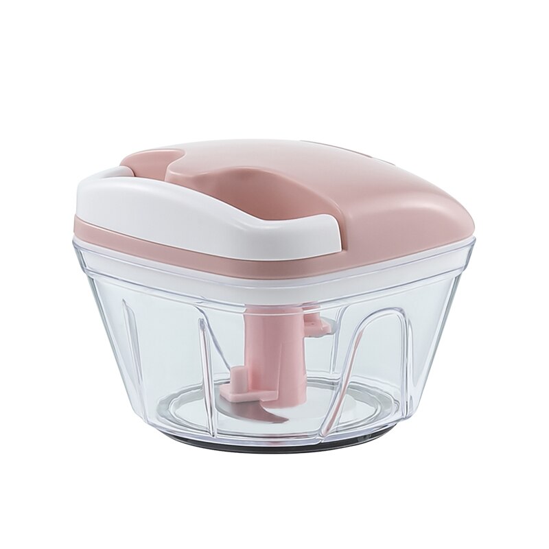 Multi Function Meat Grinders Food Stuffer Plastic Vegetable Manual Pepper Meat Grinder Kitchen Ferramentas Home Garden 50: 200ML pink