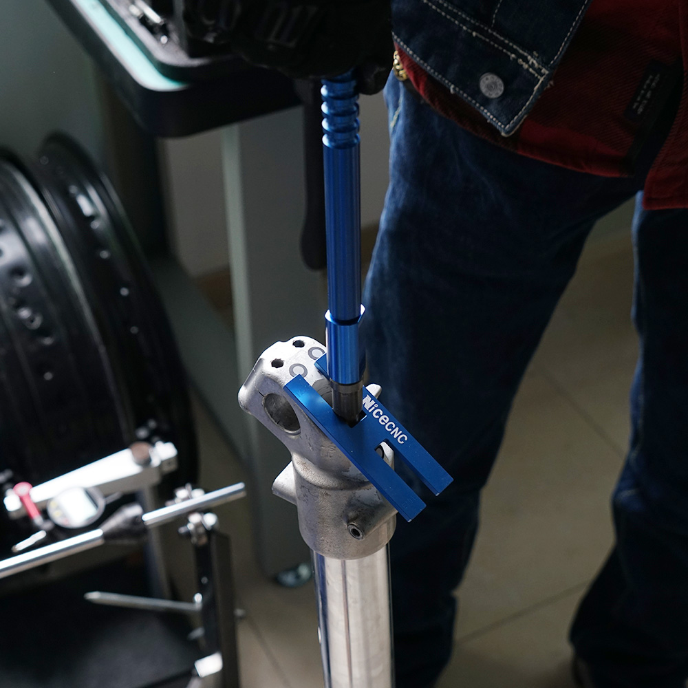 Herramienta Universal de sujeción de varilla amortiguadora de horquilla para motocicleta, herramienta de compresor de resorte de horquilla, herramienta de purga de horquilla de suspensión, Kit de reparación de horquilla