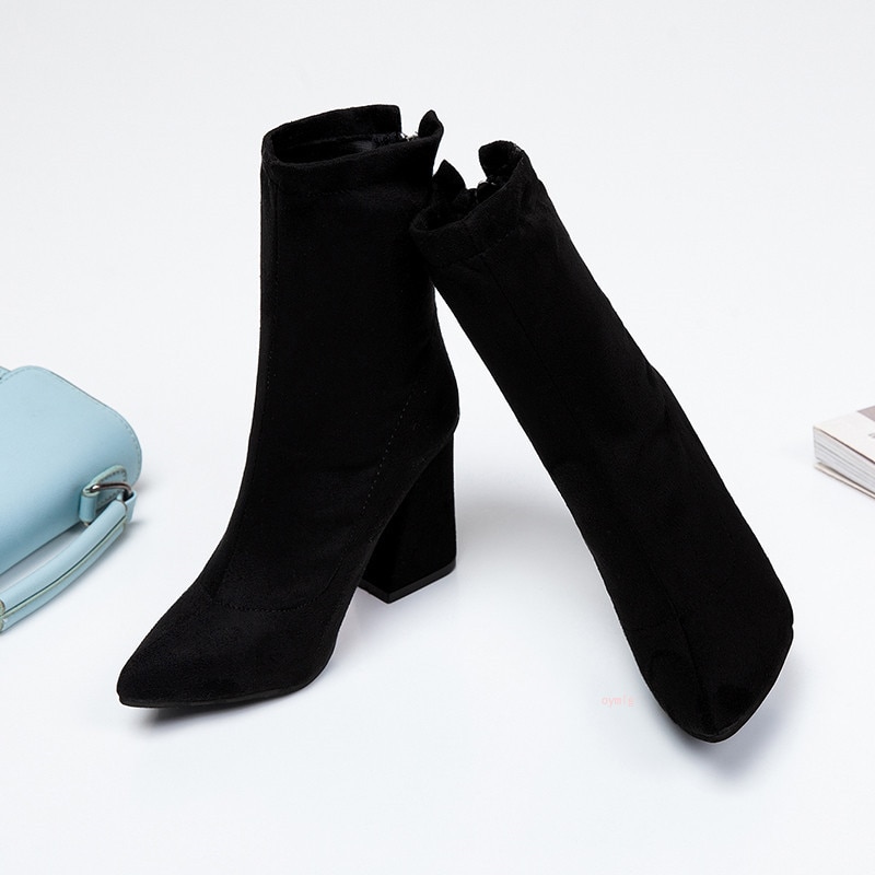 Oymlg Herfst En Winter Vrouwen Comfortabele Ondiepe Mond Wees Laarzen Vrouwen Rits Eenvoudige Zoete Wilde Laarzen t01