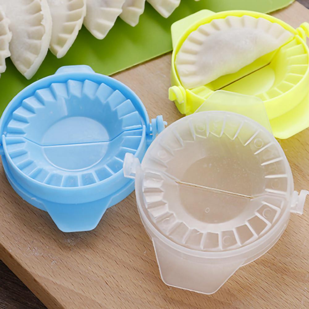 10 stk gør-det-selv dumplings værktøj form dej presse kød jiaozi maker dumpling form clips bageforme wienerbrød køkkentilbehør
