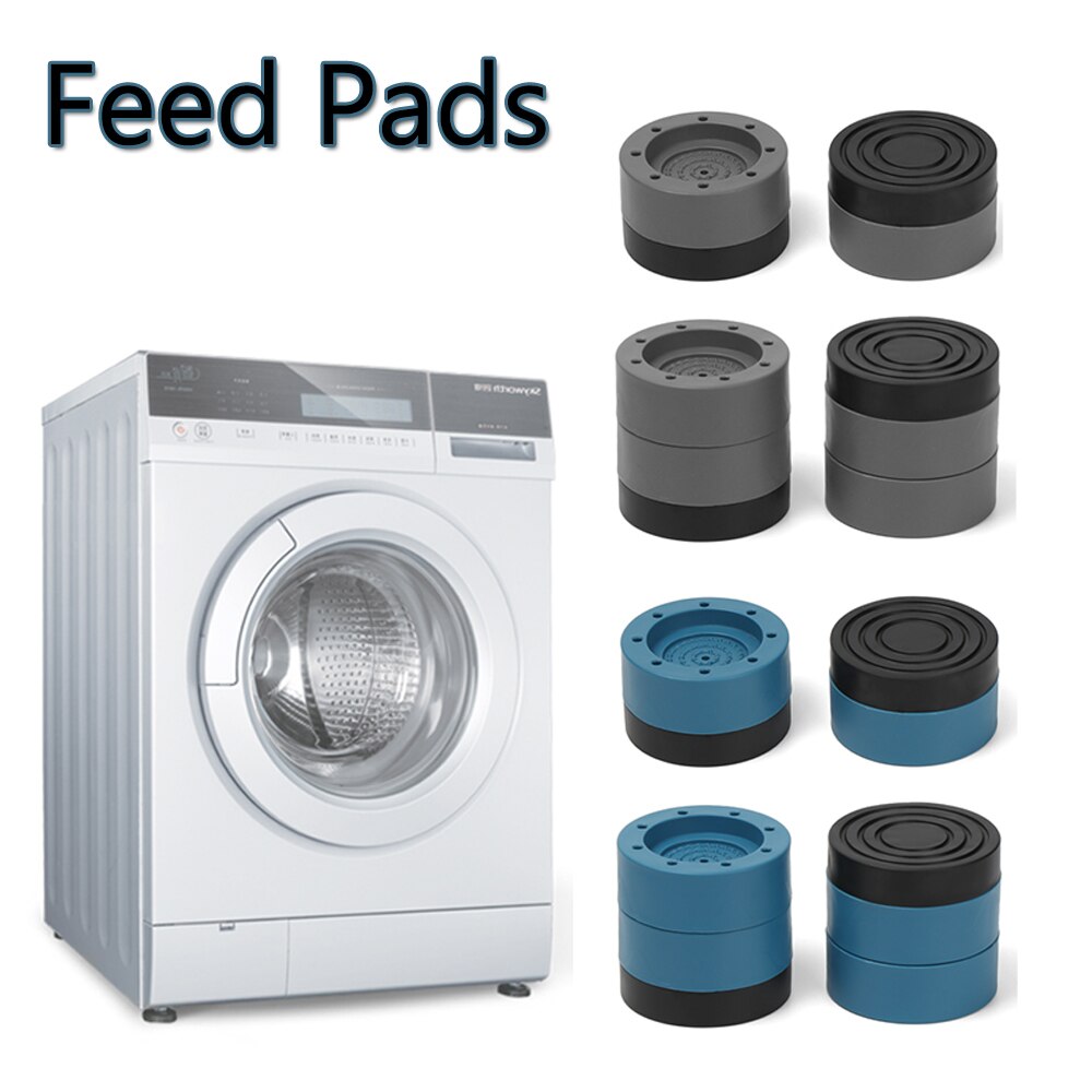 4Pcs Anti-Vibration Washing Machine Dryer Support Rubber Mat Non-Slip Holder Foot Universal Feet Pads Fixed Non-Slip Pad
