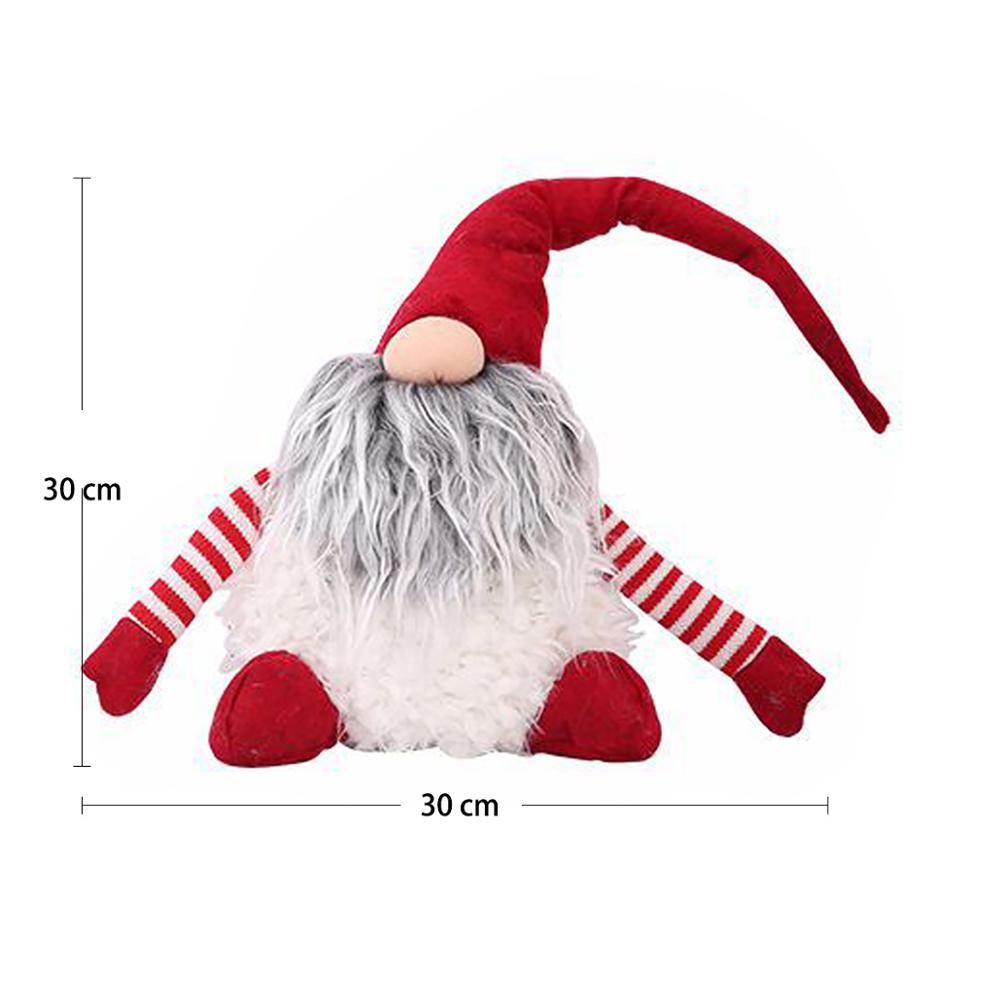 Rood Gestreept Doek zonder Gezicht Santa Claus-1