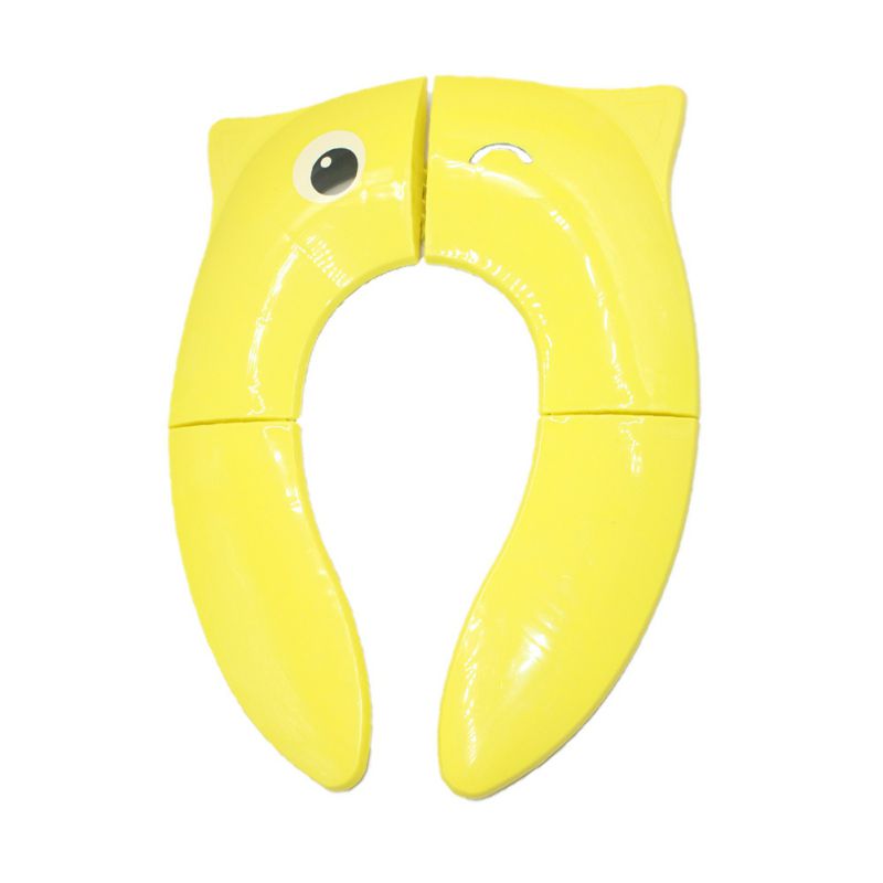 1Pc Kids Non Slip No Falling Travel Folding Portable Potty Training Seat Cartoon Children's Candy Colored Toilet Seats