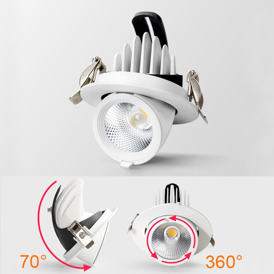Dimbare LED Spots Olifant Neus Lamp Ingebed Plafond COB Downlight Woonkamer Gangpad Kleding Winkel Verlichtingsarmaturen