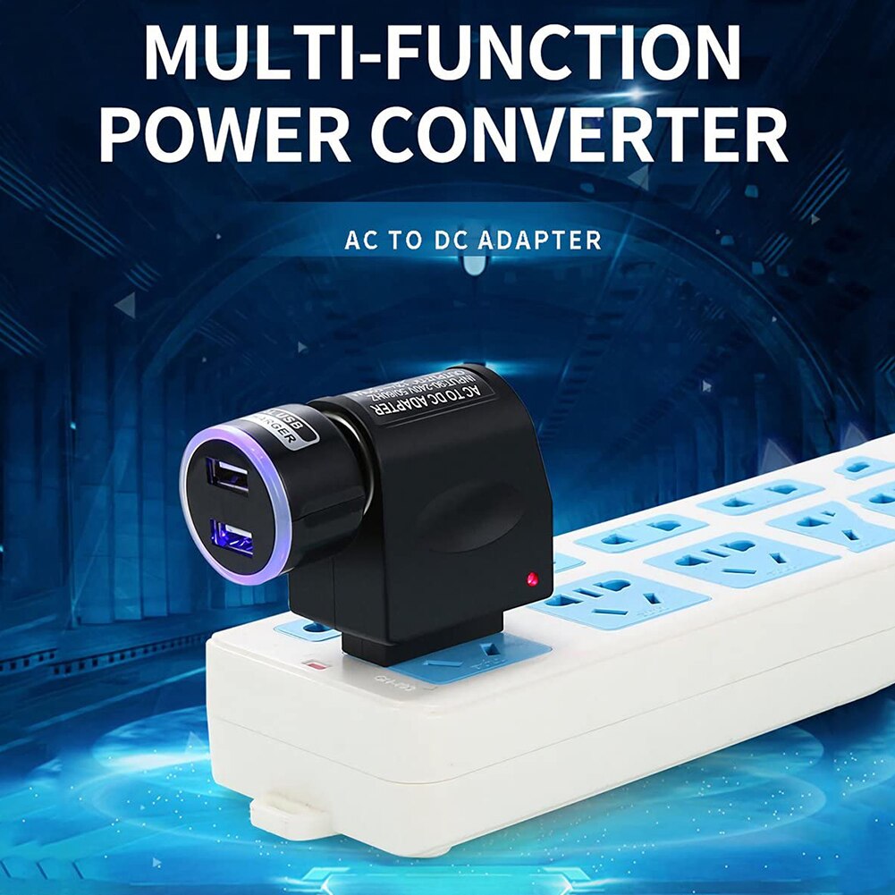 DC 500mA Converter US Plug 110V AC to 12V Car Cigarette Lighter Power Adapter Outdoor Personal Car Parts Decoration