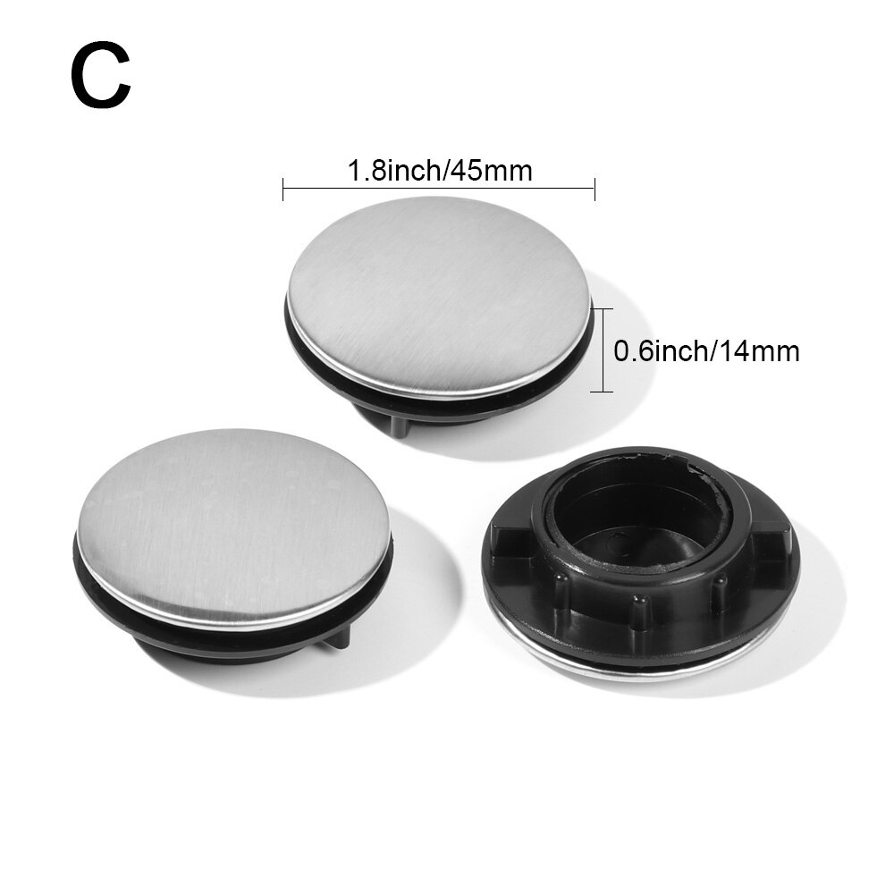 1Pc Praktische Sink Kraan Kraan Gat Cover Water Blanking Plug Stopper Keuken Drainage Seal Anti-Lekkage Wastafel Accessoires: C