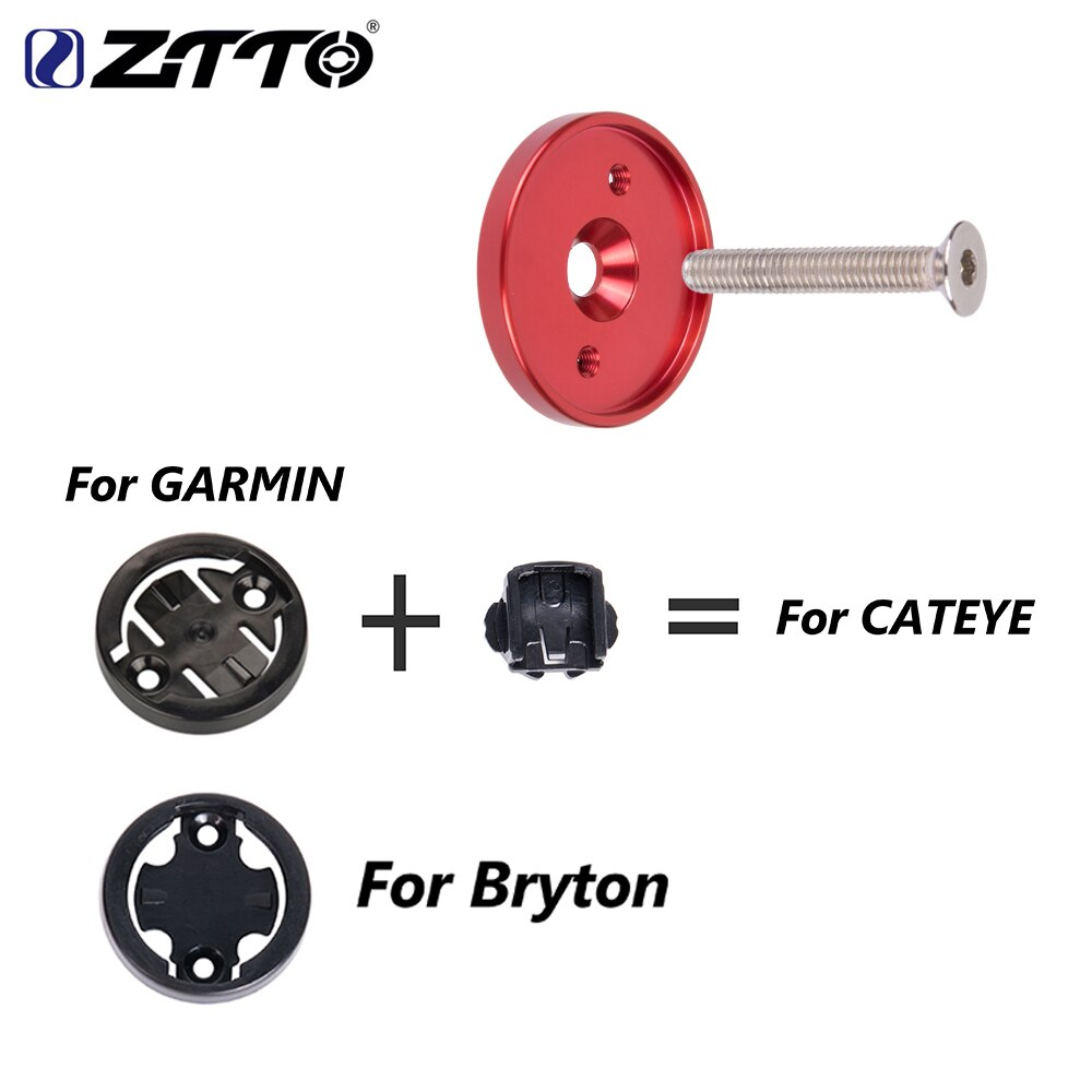 Ztto mtb roadcykel computer holder stilk top cap cykel stopur gps ultralet mount til garmin bryton cateye