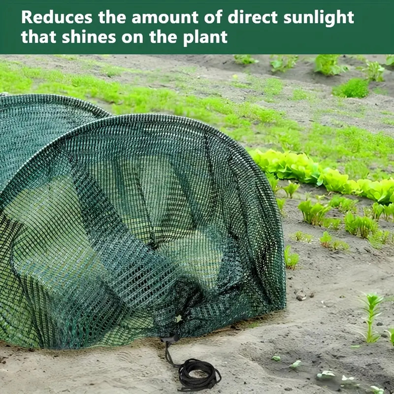 Túnel de invernadero para jardín al aire libre, cubierta de red para sombra, aros de campana portátiles para jardín, patio, granja, cultivo de plantas vegetales