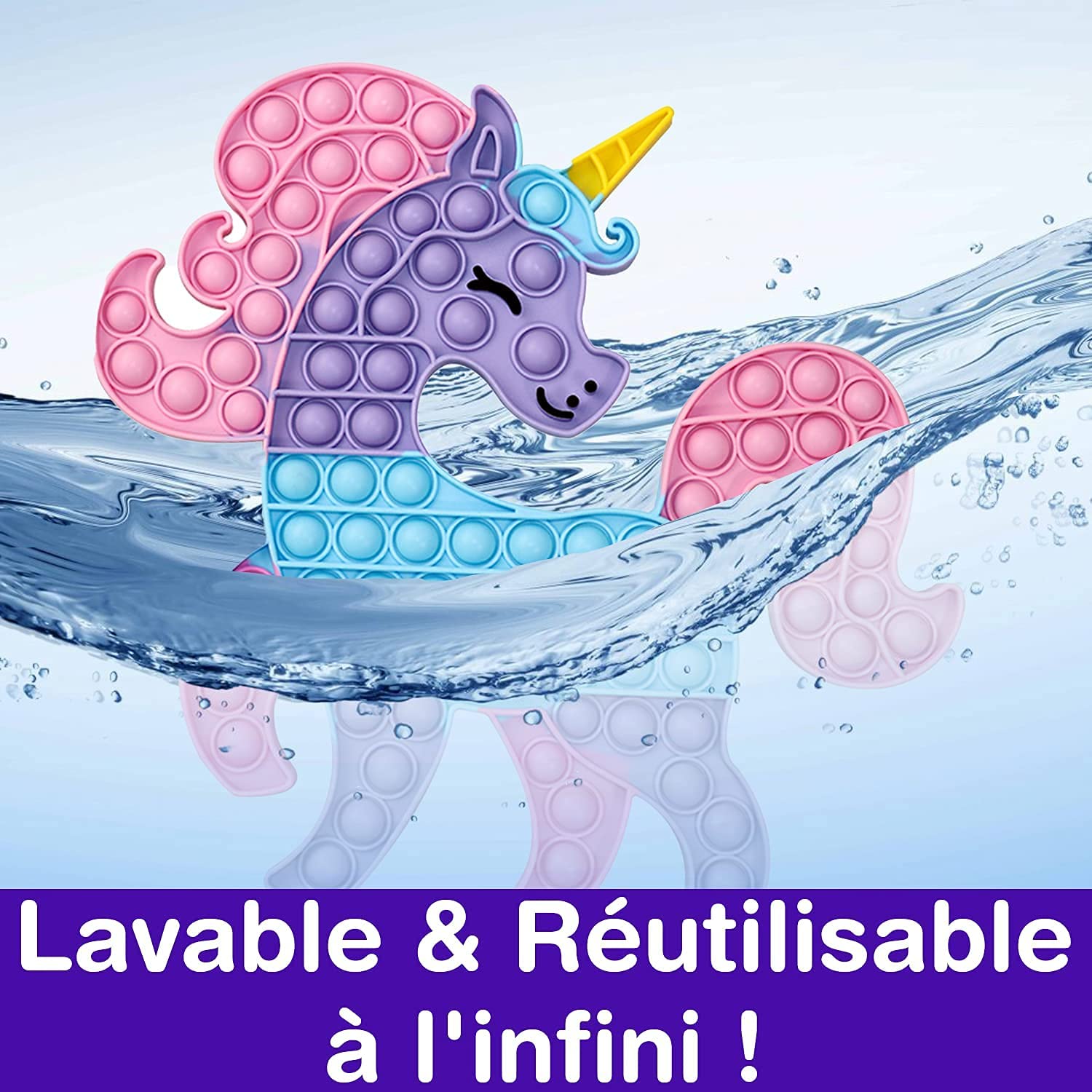 Geant einhorn Zappeln Spielzeug knallt Zappeln Spielzeug Große XXL Anti betonen Silikon quetschen zu Beruhigen und Verbessern Fokus riesen squishy spielzeug