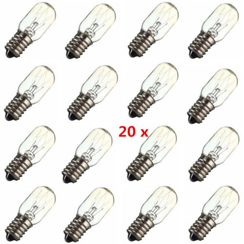 20X E14 15W Zout Lamp Globe Light Koelkast Gloeilamp Vervanging 220-240V Z
