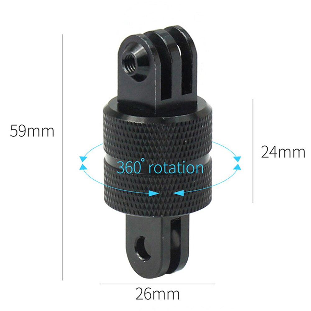 360 Degree Outdoor Rotating Mount Camera Accessories Easy To Use Metal Adapters Connecting Bracket Durable For GoPro Hero 6 5 7