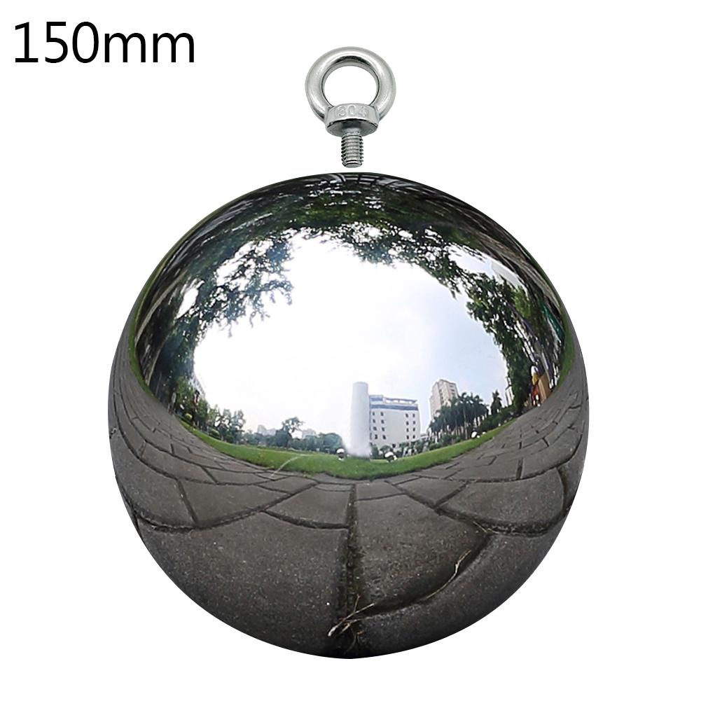 Bola hueca de titanio de acero inoxidable 304, decoración sin costuras para el hogar y el jardín, Bola de espejo, esfera de decoración para el jardín