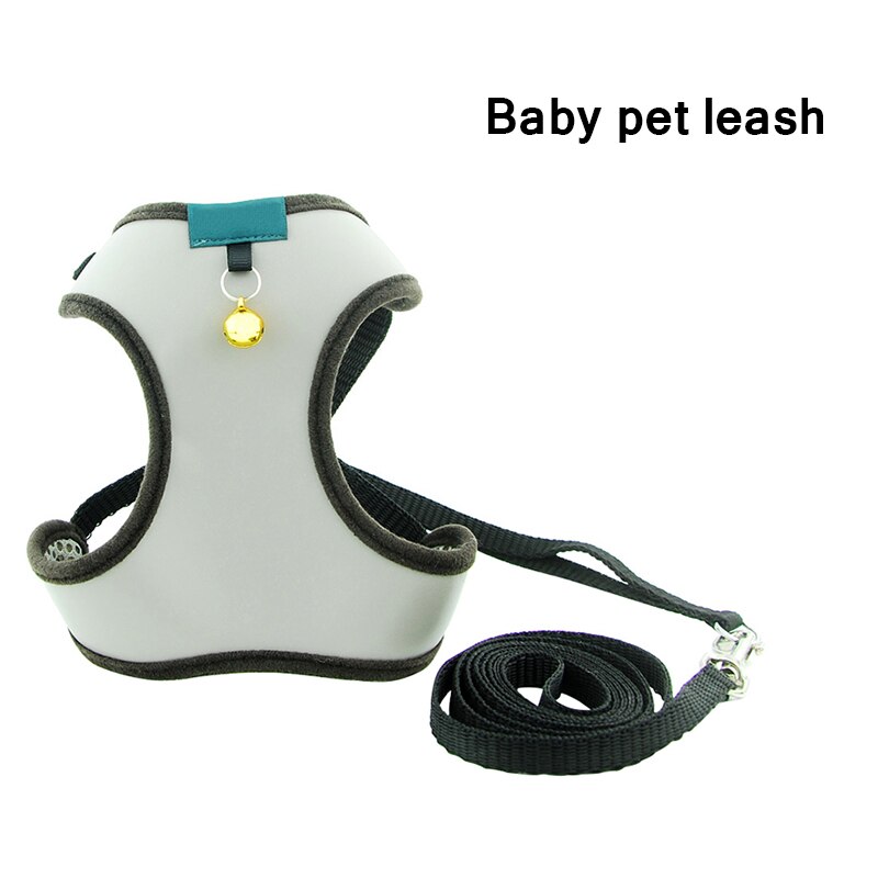 Hundesele snor sæt kæledyrsele sele vest snor kæledyr snor katte vest type brystsele kæledyr justerbar sele kæledyr tilbehør