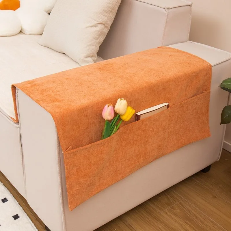 1PC Sofa Armrest Organizer Pouch Sofa Cover Side Pockets Storage Organizer Hanging Pouch Anti-slip Dustproof Sofa Armrest Gloves