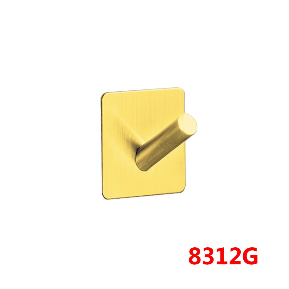 ZOTOBON Black Robe Hook Wall Hook Towel Hook for Bathroom Stainless Steel Coat Hook Rustproof Hook Hanger for Kitchen Hardware