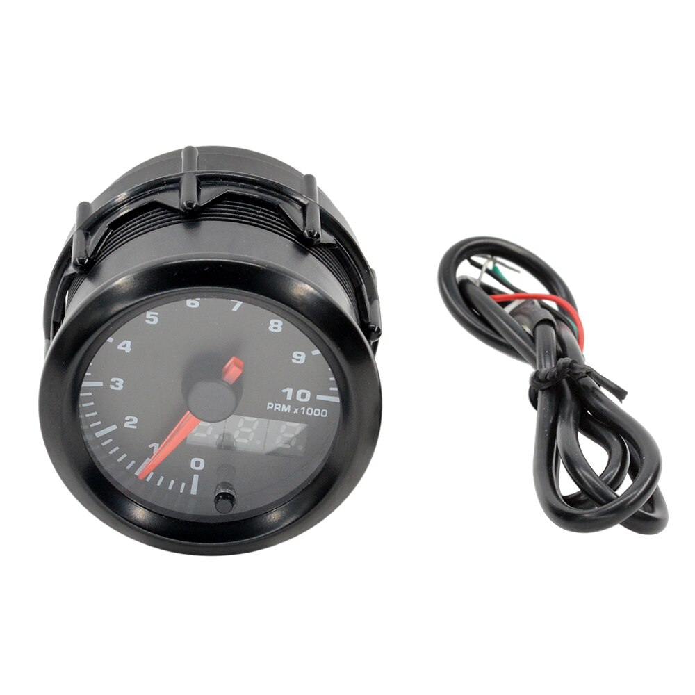 Dragon 2" 52mm 7 Colors Backlight LED Dual Display Racing Car Tachometer Gauge RPM Ｇasoline 4-6-8 Cylinder Meter