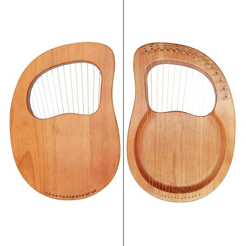 , arpa de dieciséis cuerdas, Piano de 16 cuerdas, cuerda de alambre de acero, cuerpo de madera, chapa de madera, instrumento de cuerda superior