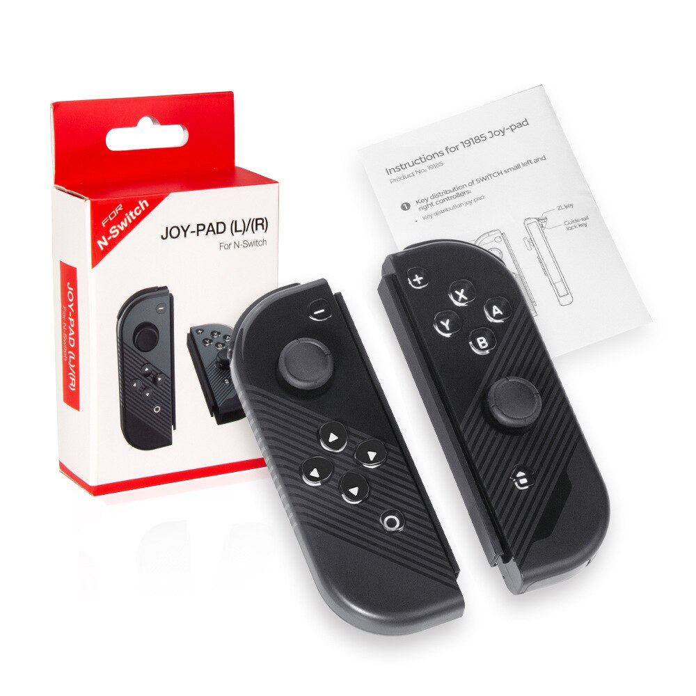 Voor Nintendo Switch Gampad Controller Vervanging Links Rechts Handvat Joystick Zwarte Behuizing Ondersteuning Ns Reizen Accessoire: Default Title