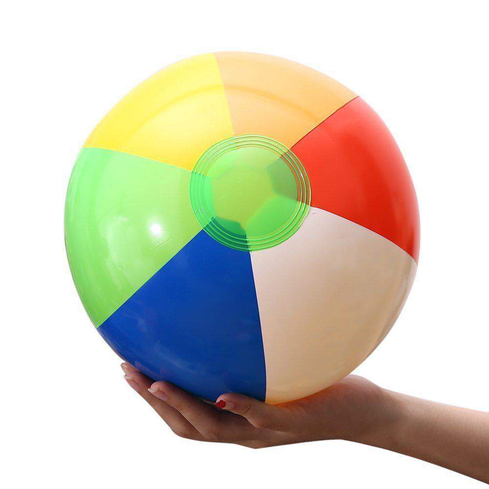 1 PCS 20 CM Regenbogen-Farbe Aufblasbare Strand Ball kinder Wasser Polo Geburtstag Neue Jahr Weihnachten Halloween spielzeug