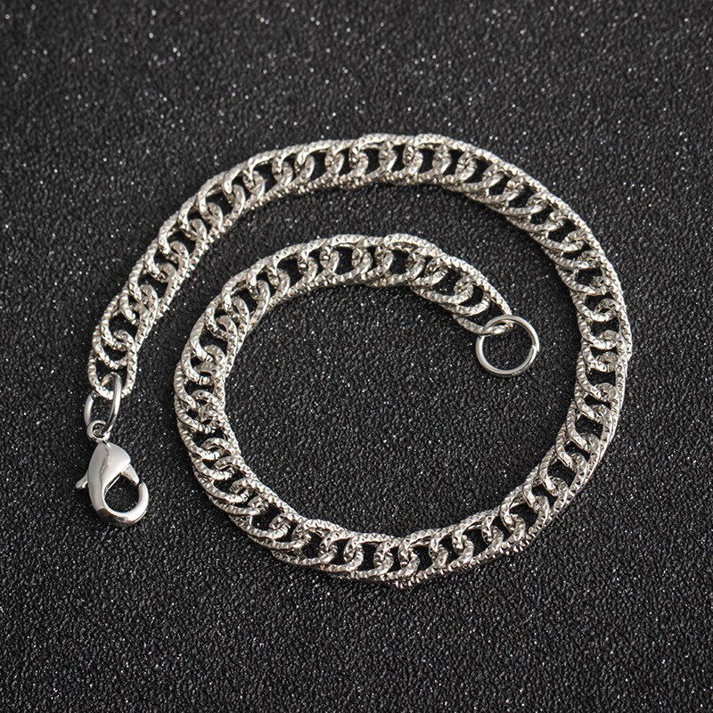 Hip hop Armband Horsewhip Ketting Roestvrij Stalen Armband Mannen Vrouwen Accessoires Sieraden Classic 3 Kleur Eenvoudige Sieraden