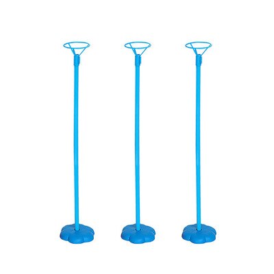1 stk farve fødselsdag ballon stativ stick diy enhjørning fest dekoration latex balloner bord flydende bogstav ballon støtte stang: 5pc 45cm blå