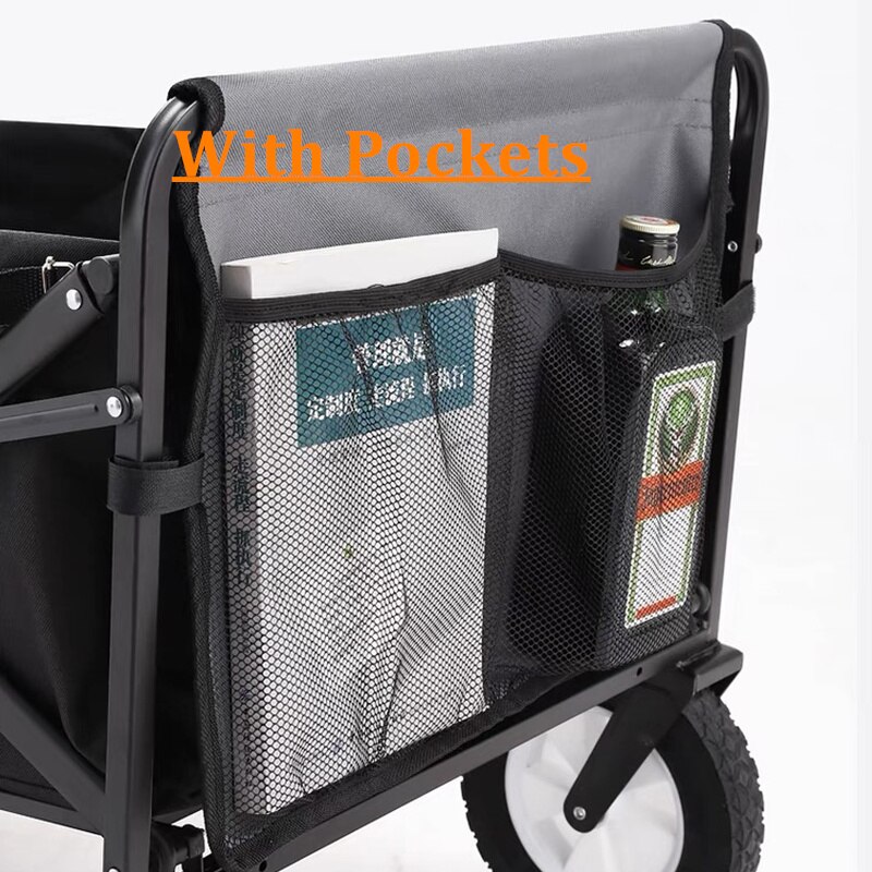 ALWAYSME Utility Folding WagonCart Accessories - Wagon Cart Fishing Holder and Organize Bag