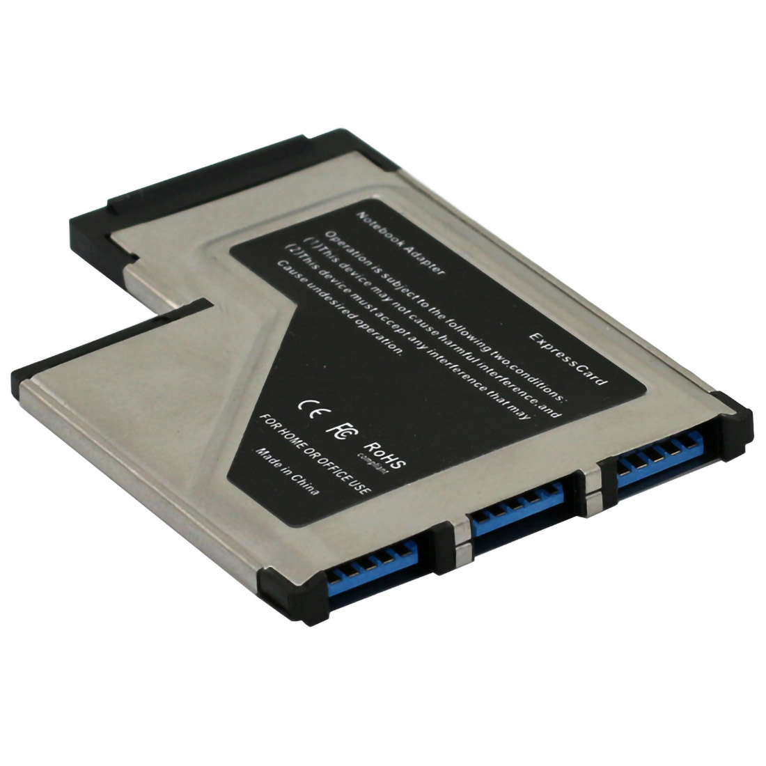 3 Ports USB 3.0 to Expresscard 54mm Express Card Hidden Inside USB3.0 Expansion Adapter Converter for PCMCIA Laptop Notebook