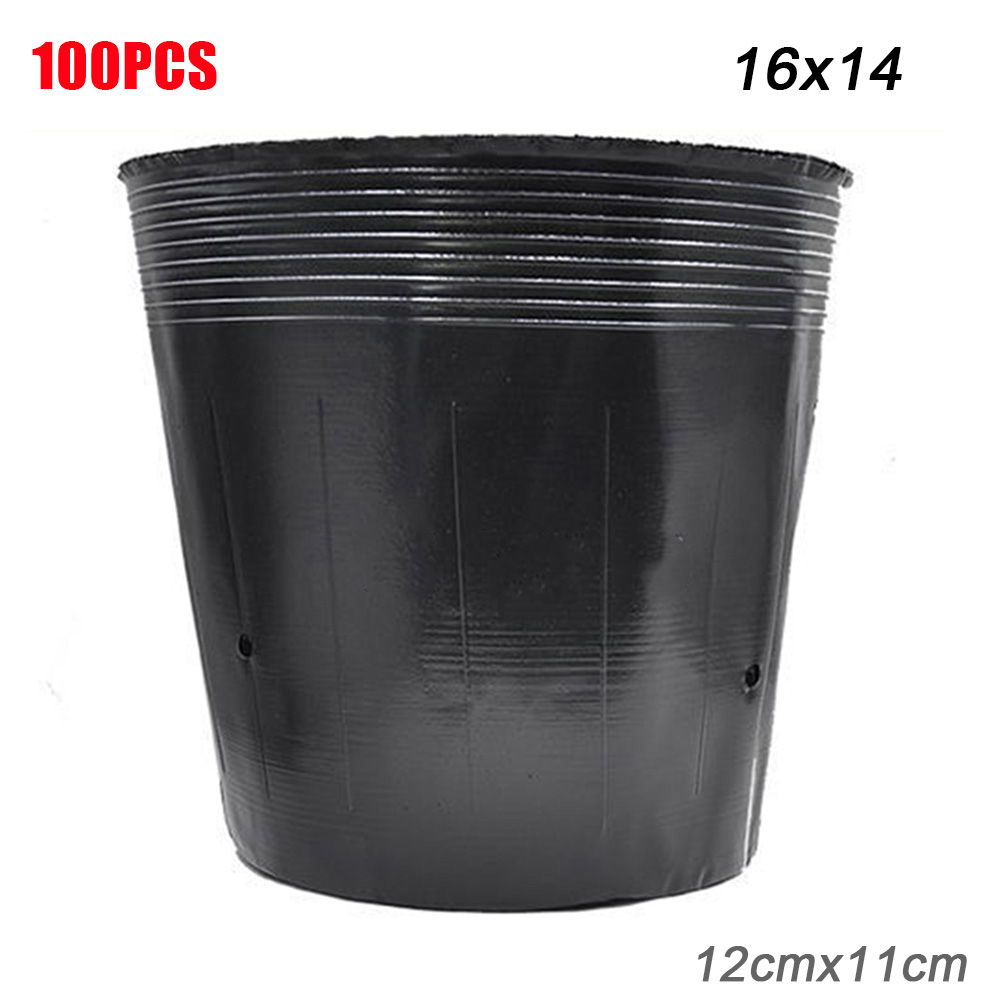 50/100pcs Plastic Seedlings Starter Pot Plants Nursery Pots for Germination Seedling plastic thickened 50/100pcs durable: 12X11 100pcs