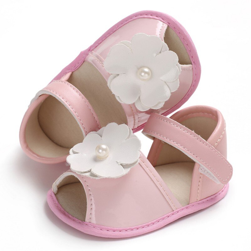 Baby Girl Sandals Ins Newborn Small Fresh Flowers Princess Shoes Baby Children Shoes For Girls