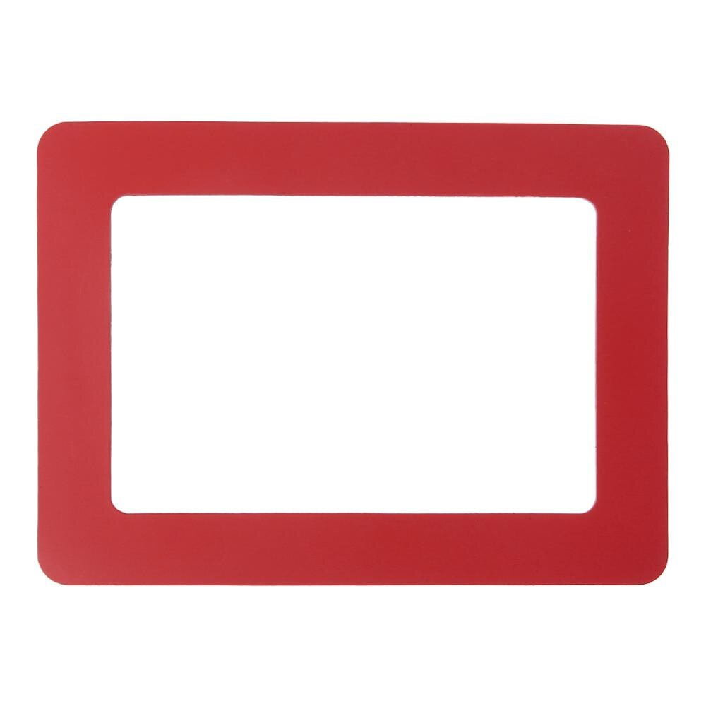 9 Kleuren Diy Kleurrijke Magnetische Foto Fotolijsten Koelkast Magneet Photoframe Thuis Woonkamer Decor: Rood
