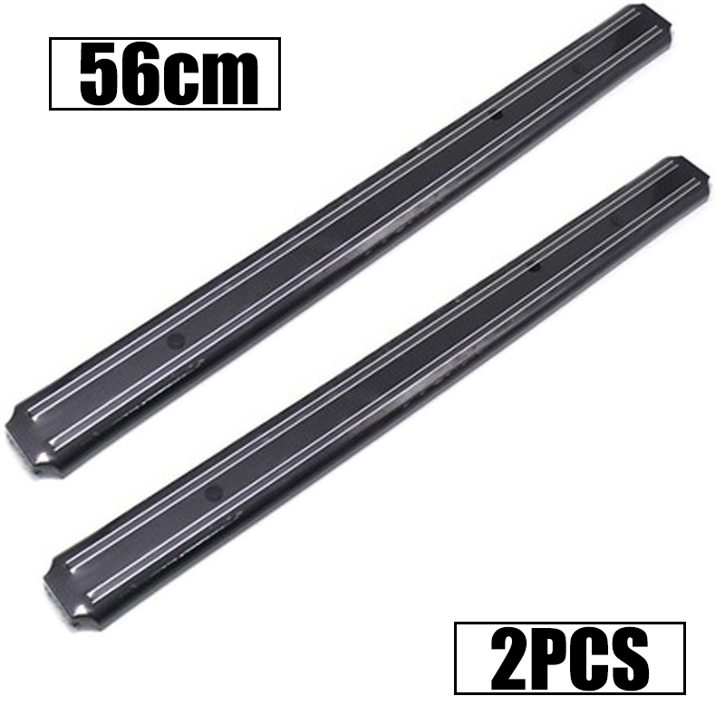Powerful Magnetic Stainless Steel Magnetic Knife Block Wall-mounted Kitchen Magnet Magnet Convenient and Practical Knife Holder: 56cm 2pcs