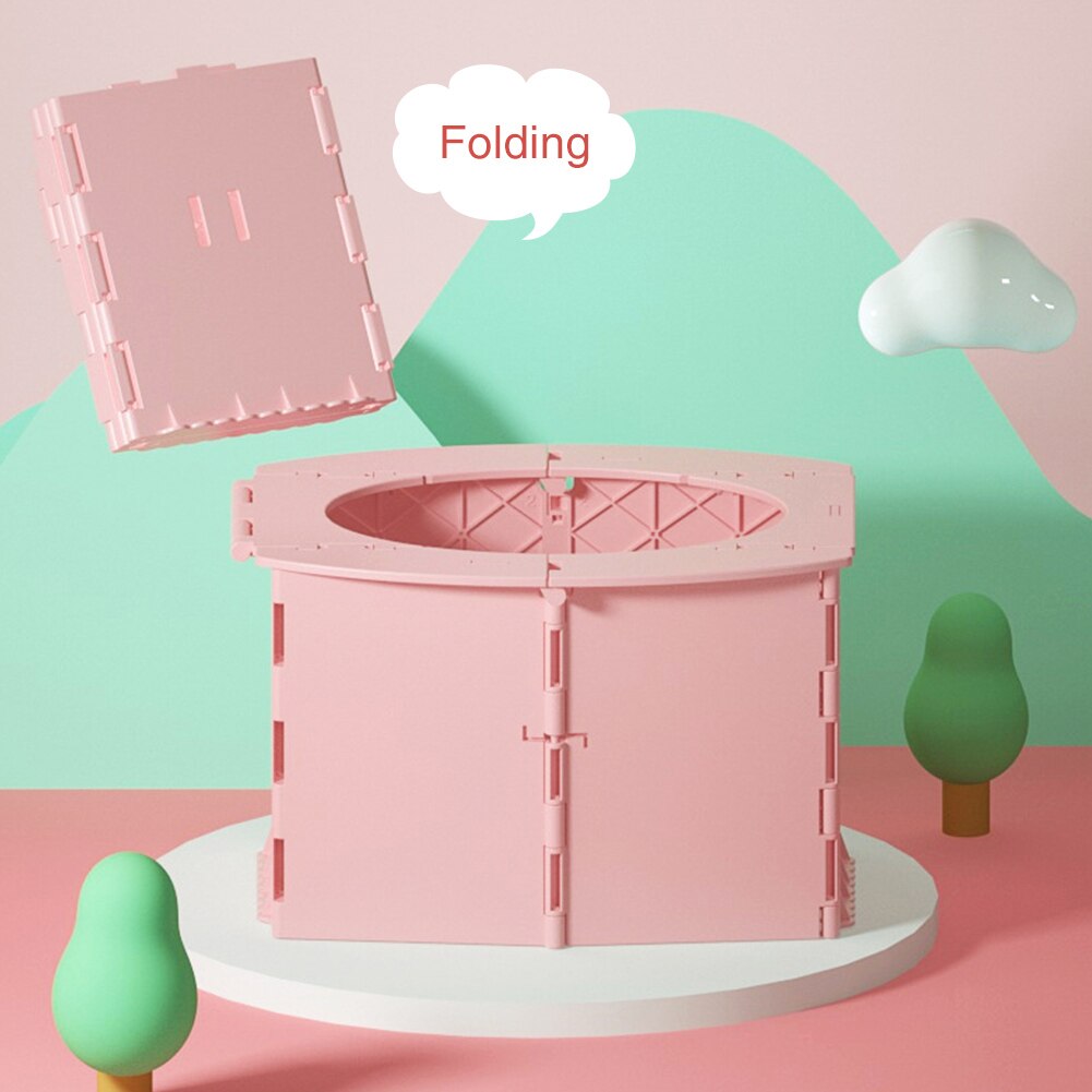 Beach Car Portable Folding Toilet Porta Potty Easy Clean For Kids Baby Commode