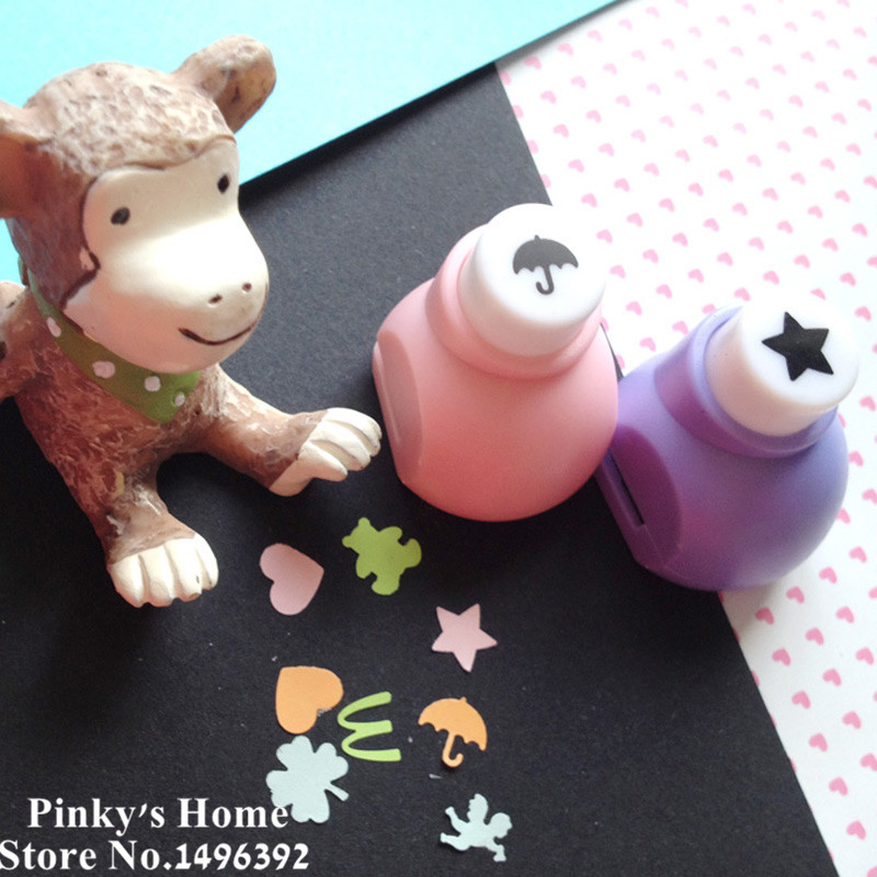 Mini cortador de papel con forma de flor, perforadora de papel artesanal para hacer tarjetas DIY, etiquetas de álbum de recortes, perforadora de agujeros, 5 unid/lote