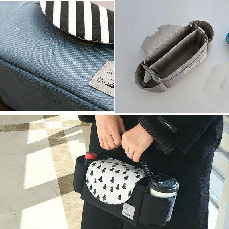 Universele Mama Reistassen Buggy Baby Kinderwagen Organizer Fles Houder Kinderwagen Caddy Opbergtas