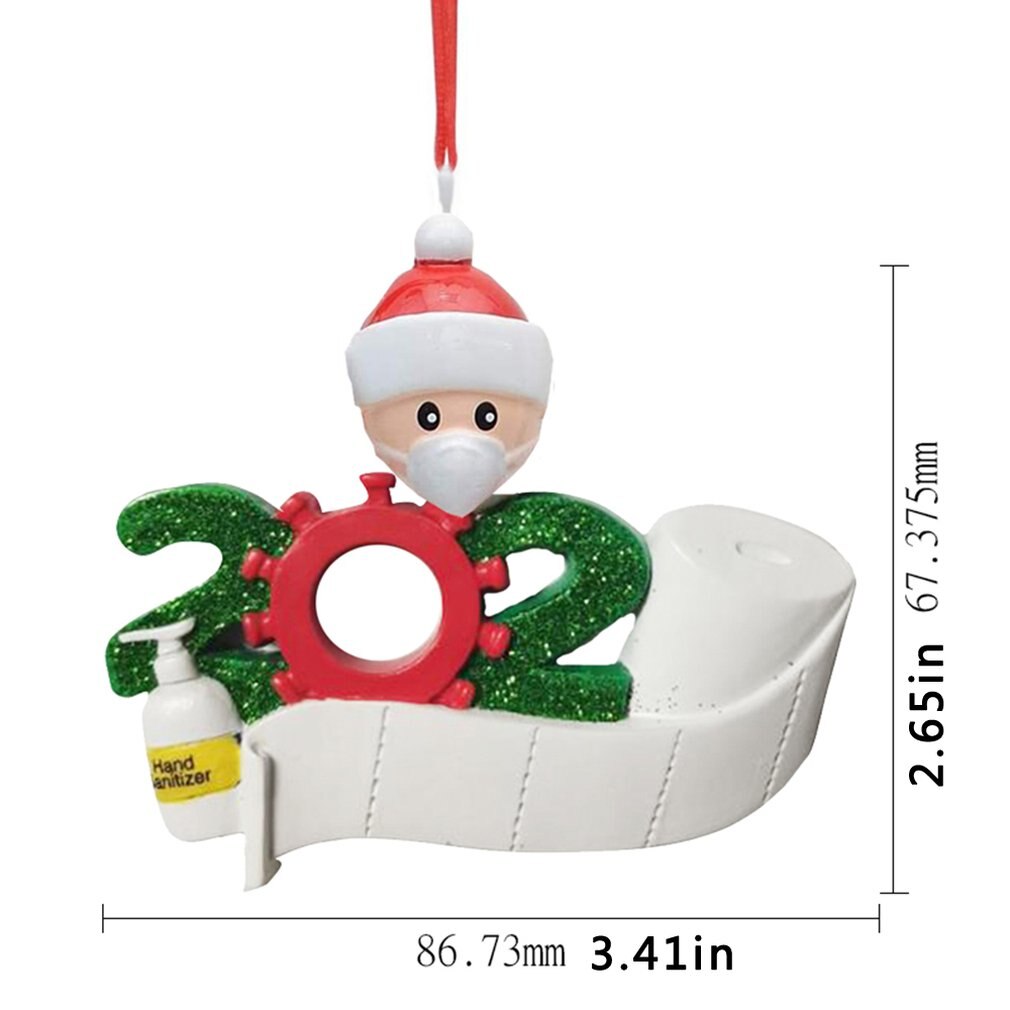 Diy Name Greetings Mask Snowman Christmas Tree Hanging Pendant Christmas Ornament Decorations