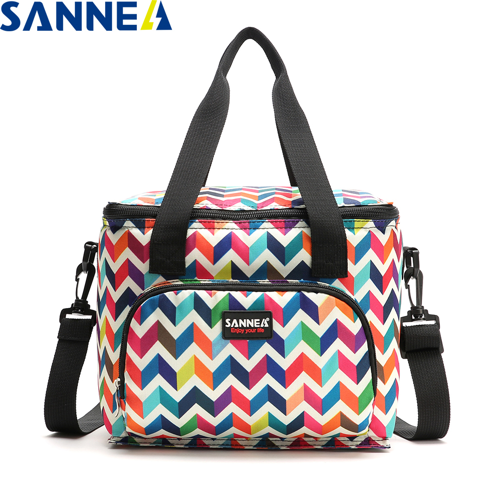 SANNE 2022 Cooler Bag Thermal Portable Multifunction Thermal Food Picnic Lunch Bags for Women Bag Insulation