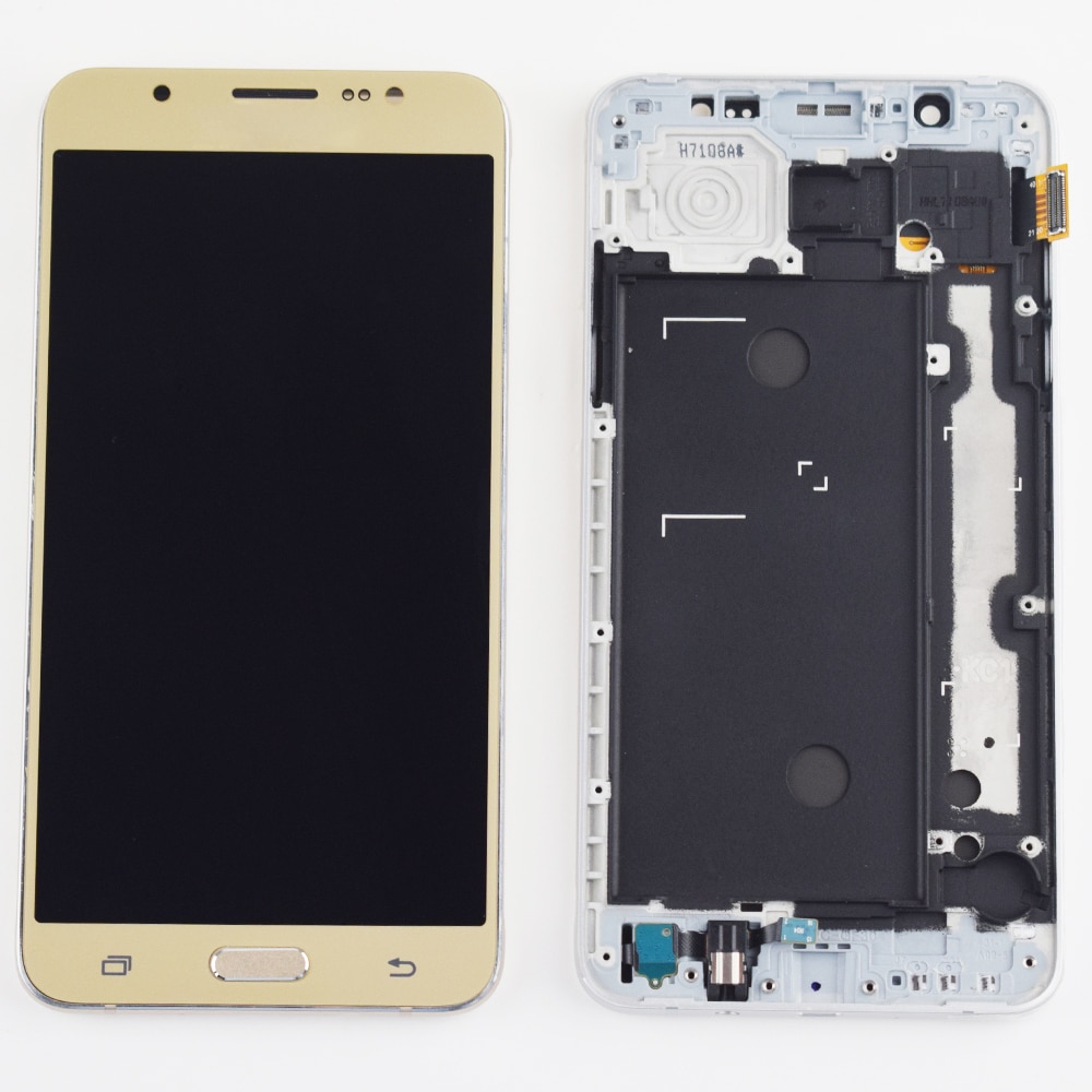 For Samsung Galaxy J7 LCD J710 SM J710F J710FN J710M J710H J710A DS LCD Display + Touch Screen Digitizer Assembly Frame