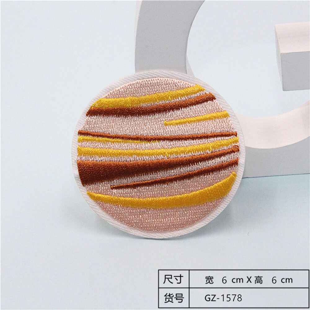 Fabric Embroidered Celestial Body Patch Clothes Stickers Bag Sew Iron On Applique DIY Apparel Sewing Clothing Accessories BU190: BU190N4