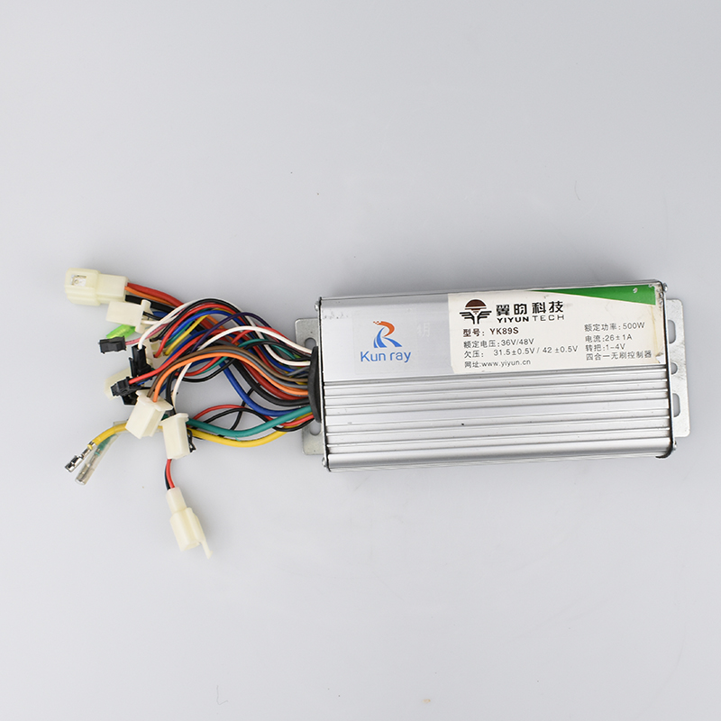 YK89S 36V/48V 500W 26A Brushless DC Motor Controller Electric Bike Scooter E-Car Tricycle Part 120 Degree With Hall Reverse