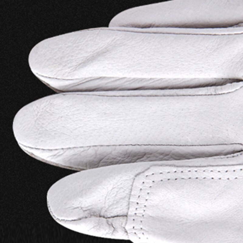 Guantes de trabajo para hombre, guantes finos de seguridad de cuero para el trabajo al aire libre