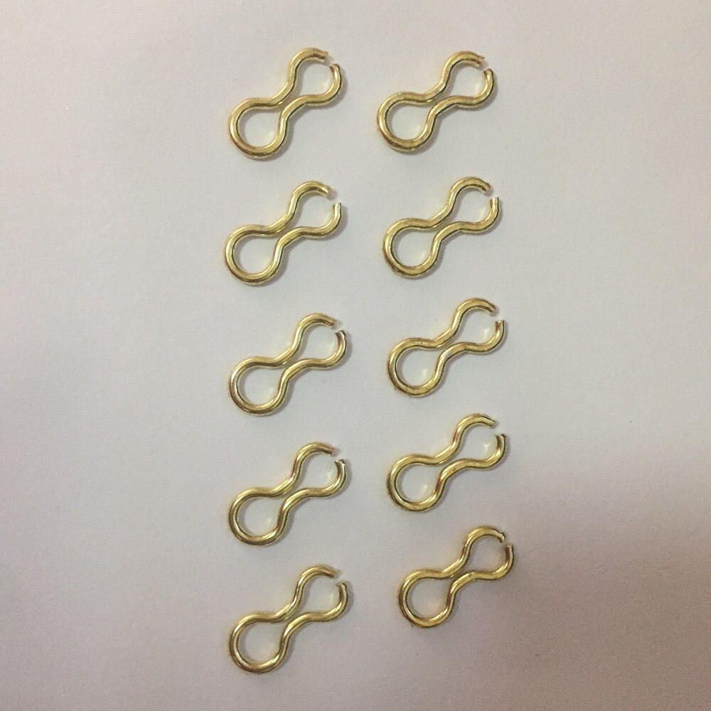 50Pcs 8 Shape Fishing Rolling Swivel Connectors Copper Alloy Lead Mold Inserts Snap Solid Rings Fishing Connectors Accessory