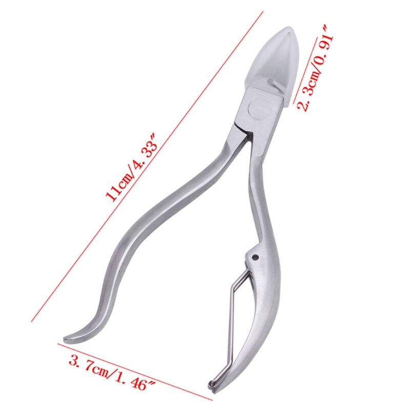 Stainless Steel Toe Nipper Nail Clipper Cutter Ingrown Pedicure