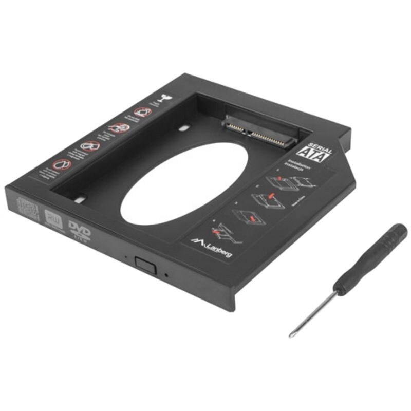 Adaptador Para Portátil Lanberg If-sata-13-Para Sustituir Dvd Slim Por Hd/Ssd De 2.5 '/6.35 Cm 9.5 Mm-Incluye Destornillador Y