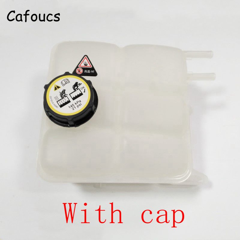 Cafoucs Coolant Recovery Expansion Tank Reservoir Radiator Cap For Ford Focus C-max Kuga For Mazda 3: Dark Grey